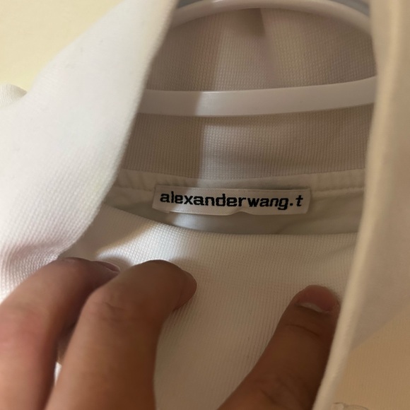 Alexander Wang White High-Collar Top - Picture 2 of 3